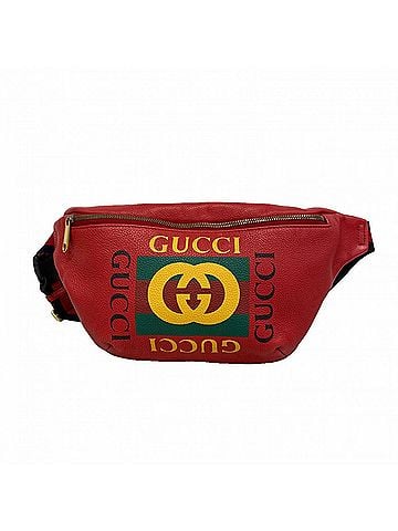 Gucci Gucci Bag/Waist Bag 530412 Leather Red Men's OP012139 (view 1)