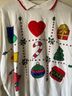 Allison Smith Print White Pullover Sweater Size XXL - photo 4