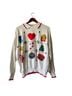 Allison Smith Print White Pullover Sweater Size XXL - photo 1