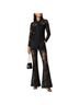 Self-Portrait 100% Polyester Black Jumpsuit Size 4 - photo 1