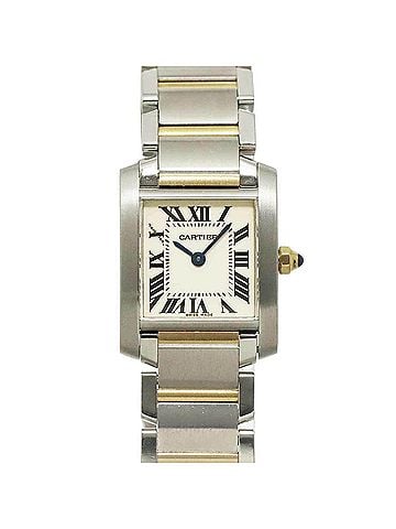 Cartier Cartier Tank Francaise SM Two-Tone W51007Q4 Women's Watch Ivory 18K Yellow Gold Quartz (view 1)
