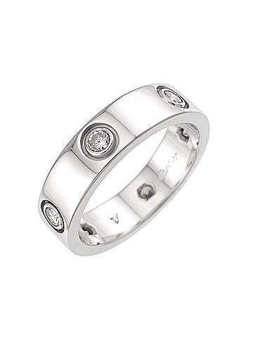 Cartier Cartier Love #57 Ring, Full Diamond, 18K White Gold (750) (view 1)