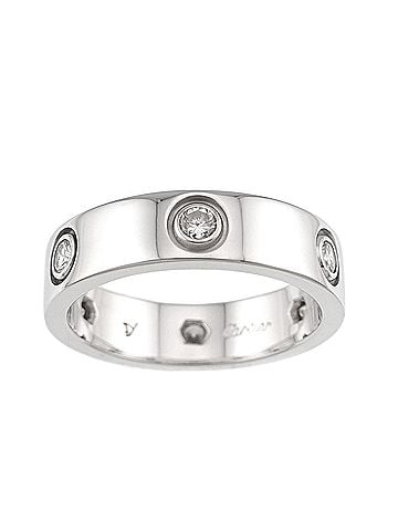 Cartier Cartier Love #57 Ring, Full Diamond, 18K White Gold (750) (view 2)
