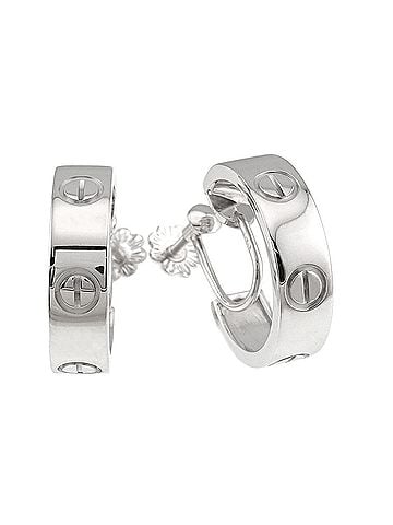 Cartier Cartier Love Earrings, 18K White Gold (750), Clip-on style. (view 1)