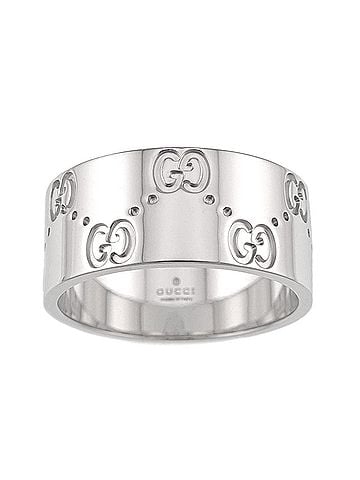 Gucci Gucci Icon Wide Ring #18, 18K WG (White Gold 750) (view 2)