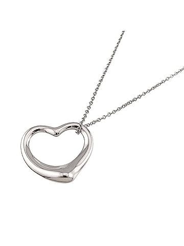 Tiffany & Co. Tiffany &amp; Co. Heart Necklace, 27mm wide, 46cm long, Sterling Silver (SV 925) Necklace (view 1)