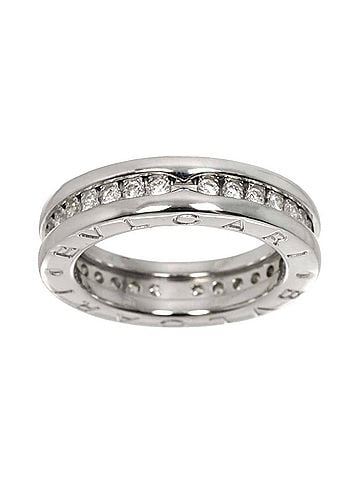 Bvlgari Bulgari BVLGARI B-zero1 1-band #46 Diamond Ring 18K WG White Gold 750 (view 2)