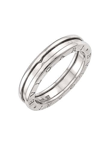 Bvlgari Bulgari BVLGARI B-ZERO1 1-band ring #62, 18K WG (White Gold 750) (view 1)