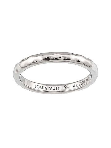 Louis Vuitton Louis Vuitton Alliance Monogram Infini #54 Ring, 18K White Gold (750) (view 2)