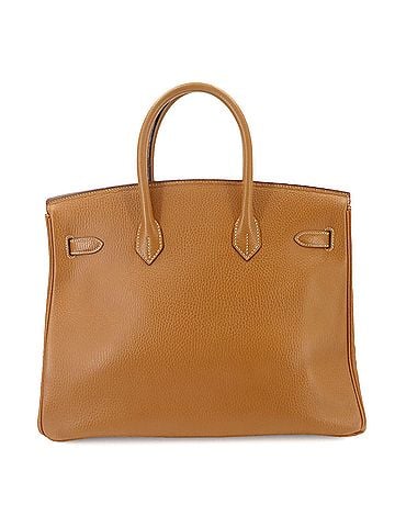 Hermès Hermes Birkin 35, Ardennes Natural Leather, Handbag, ?Z Stamp, Made in 1996, Gold Hardware. (view 2)