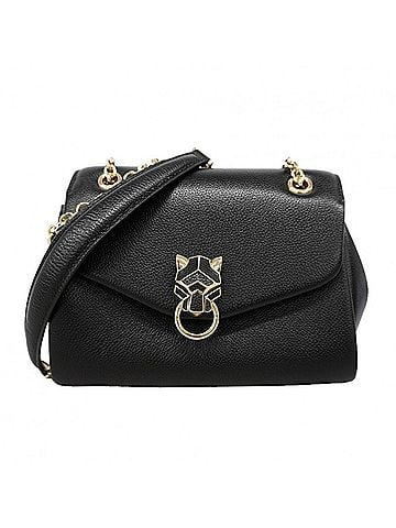 Cartier Cartier Panthère Shoulder Bag, Leather, Black/Champagne, Women's (view 1)