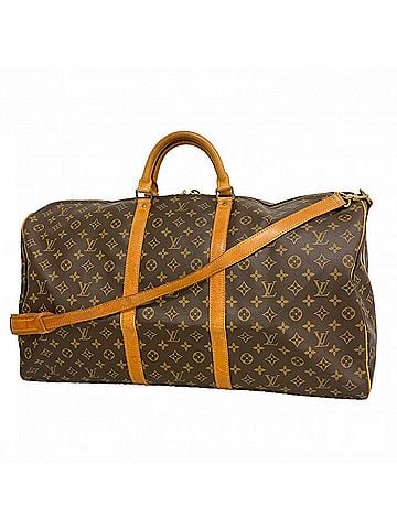 Louis Vuitton Louis Vuitton Bags - Boston Monogram Keepall Bandoulière 60 M41412 Brown Men's &amp; Women's (view 1)