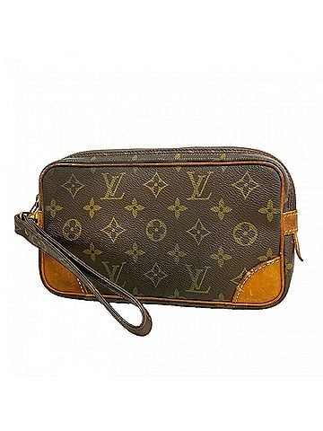 Louis Vuitton Louis Vuitton Monogram Marly Dragonne PM Clutch Bag M51827 Brown Men's (view 1)