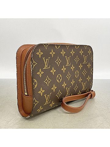 Louis Vuitton Louis Vuitton Monogram Orsay Clutch Bag M51790 Brown Men's (view 2)