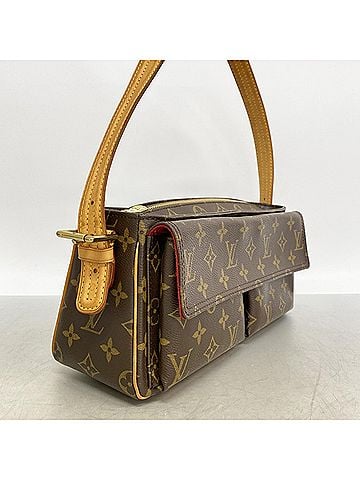 Louis Vuitton Louis Vuitton Monogram Vivacite MM Shoulder Bag M51164 Brown Women's (view 2)