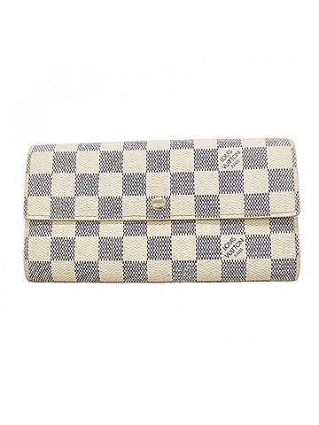 Louis Vuitton Louis Vuitton Damier Azur Portefeuille Sarah Long Wallet N61735 White Women's (view 1)