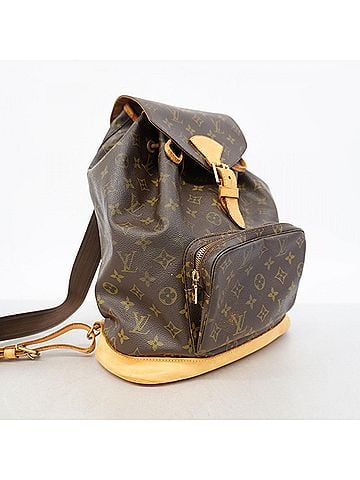 Louis Vuitton Louis Vuitton Monogram Montsouris GM Backpack/Daypack M51135 Brown (Women's) (view 2)