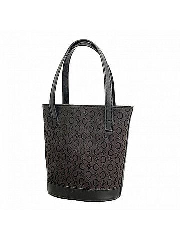 Céline Celine C Macadam Canvas Handbag, Black, Women's (view 1)