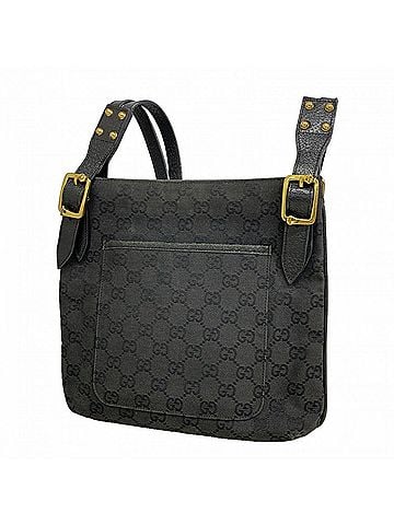 Gucci Gucci Shoulder Bag GG Canvas 115514 Black Women's (view 1)