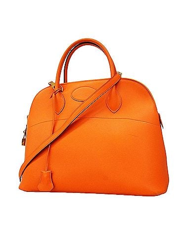 Hermès Hermes Bolide 35 Handbag, Swift Leather, Orange, ?B Stamp, 2-way bag for women (view 1)