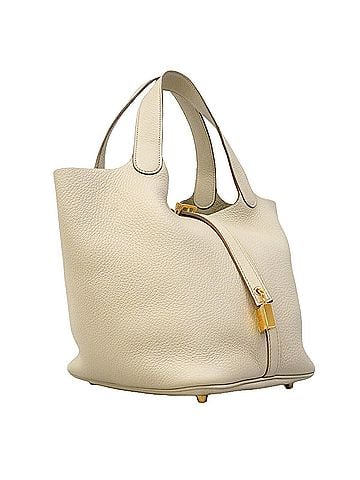 Hermès Hermes Picotin Lock MM handbag, Taurillon Clemence leather, C stamp, women's. (view 2)