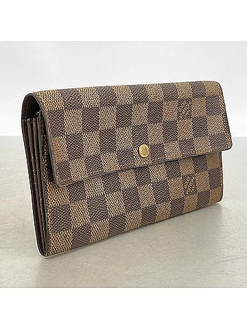 Louis Vuitton Louis Vuitton Damier Portemonnaie Credit Long Wallet N61725 Ebene Women's (view 2)