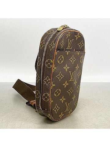 Louis Vuitton Louis Vuitton Monogram Pochette Gange M51870 Brown Men's Bag/Body Bag (view 2)