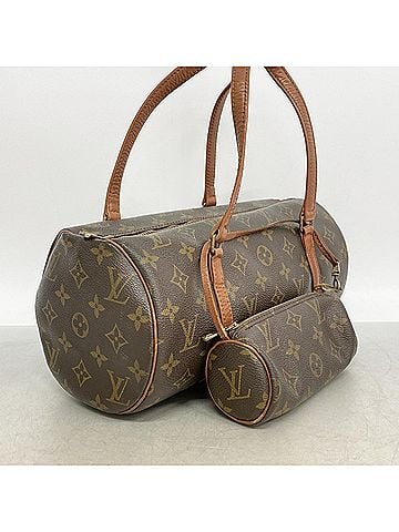 Louis Vuitton Louis Vuitton Monogram Papillon 30 Handbag M51385 Brown Women's (view 2)