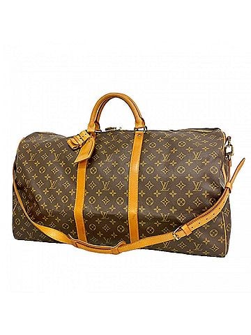 Louis Vuitton Louis Vuitton Bags - Boston Monogram Keepall Bandoulière 60 M41412 Brown Men's &amp; Women's (view 1)