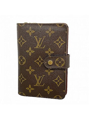 Louis Vuitton Louis Vuitton Monogram Portefeuille Papier Zip Wallet M61207 Brown Women's (view 1)