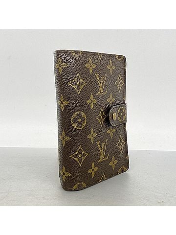 Louis Vuitton Louis Vuitton Monogram Portefeuille Papier Zip Wallet M61207 Brown Women's (view 2)