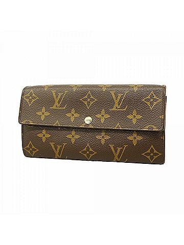 Louis Vuitton Louis Vuitton Monogram Portefeuille Sarah Long Wallet M61734 Brown Women's (view 1)