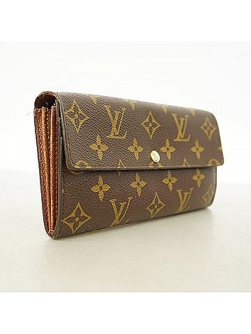 Louis Vuitton Louis Vuitton Monogram Portefeuille Sarah Long Wallet M61734 Brown Women's (view 2)