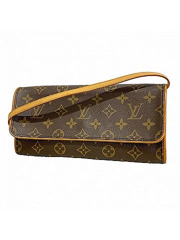 Louis Vuitton Louis Vuitton Monogram Pochette Twin GM Shoulder Bag M51852 Brown Women's (view 1)