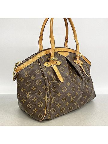 Louis Vuitton Louis Vuitton Monogram Palermo GM Handbag M40146 Brown Women's (view 2)