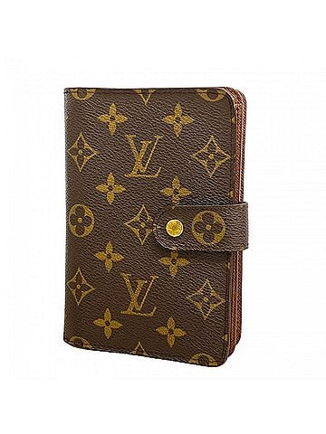 Louis Vuitton Louis Vuitton Monogram Portefeuille Papier Zip Wallet M61207 Brown Women's (view 1)