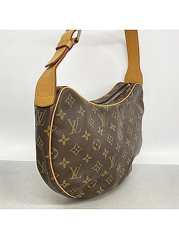 Louis Vuitton Louis Vuitton Monogram Croissant MM Shoulder Bag M51512 Brown Women's (view 2)