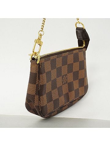Louis Vuitton Louis Vuitton Damier Mini Pochette Accessoires N58009 Ebene Women's Bag/Pouch (view 2)