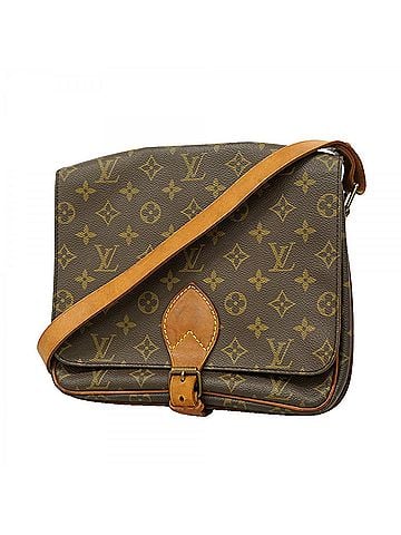Louis Vuitton Louis Vuitton Monogram Cartouchiere GM Shoulder Bag M51252 Brown Women's (view 1)