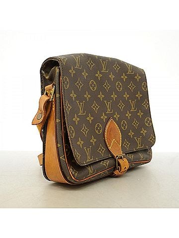 Louis Vuitton Louis Vuitton Monogram Cartouchiere GM Shoulder Bag M51252 Brown Women's (view 2)