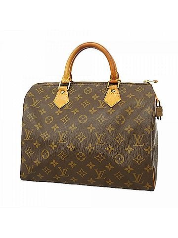 Louis Vuitton Louis Vuitton Monogram Speedy 30 Handbag M41108 Brown Women's (view 1)
