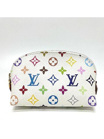 Louis Vuitton LOUIS VUITTON M13744 LV × TM Takashi Murakami Collaboration Pochette Cosmetic PM Handbag Pouch Accessory Case Makeup Monogram Multicolor Canvas Women's Blanc (view 1)
