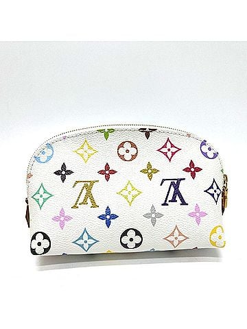 Louis Vuitton LOUIS VUITTON M13744 LV × TM Takashi Murakami Collaboration Pochette Cosmetic PM Handbag Pouch Accessory Case Makeup Monogram Multicolor Canvas Women's Blanc (view 2)