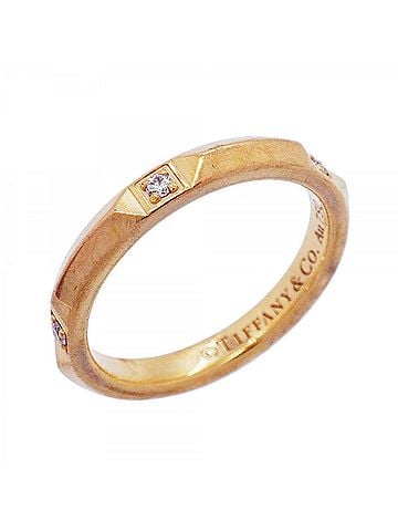 Tiffany & Co. Tiffany &amp; Co. True Ring, 18K Pink Gold with Diamonds, Women's (view 1)