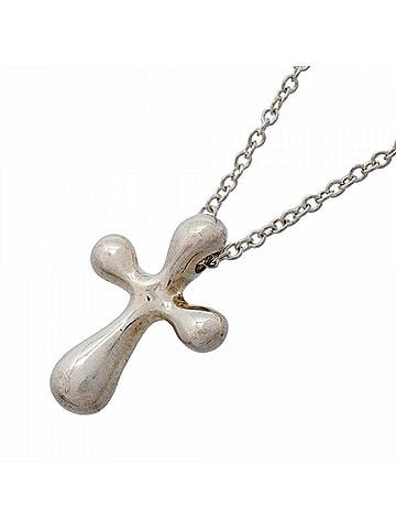 Tiffany & Co. Tiffany &amp; Co. Small Cross Necklace, Sterling Silver 925, Women's (view 1)