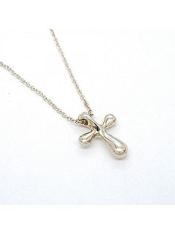 Tiffany & Co. Tiffany &amp; Co. Small Cross Necklace, Sterling Silver 925, Women's (view 2)