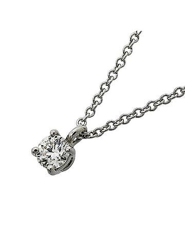 Tiffany & Co. Tiffany &amp; Co. Solitaire Necklace, 1PD (One Diamond), Platinum 950, Ladies' (view 1)