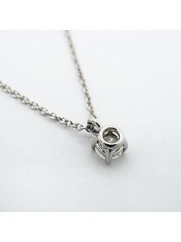 Tiffany & Co. Tiffany &amp; Co. Solitaire Necklace, 1PD (One Diamond), Platinum 950, Ladies' (view 2)