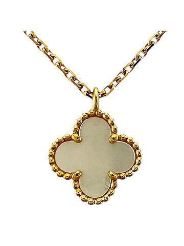 Van Cleef & Arpels Van Cleef &amp; Arpels Sweet Alhambra Necklace, 18K Yellow Gold, Mother of Pearl, Women's. (view 1)