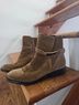 Tory Burch 100% Suede 100% Leather Brown Ankle Boots Size 9 - photo 4